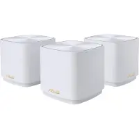Asus ZenWiFi XD4 Plus AX1800 3 Pack White, Valkoinen, Sisäinen, Verkkoreititin, Teho, 445,93 m², Kaksitaajuus (2,4 GHz/5 GHz) (90IG07M0-MO3C40)