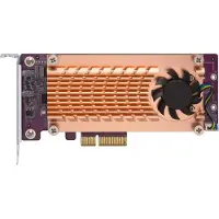 Qnap QM2-2S-220A - Kahden M.2 SATA SSD -paikan laajennuskortti, kulta