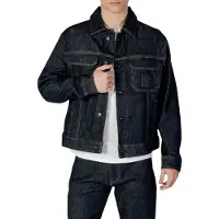 Armani Exchange for man. XM000343AF12284MB001 Navy trucker jacket (M), Casual, Cotton