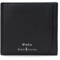 Ralph Lauren for man. 405963229001 CN leather wallet black (OSFA), Casual