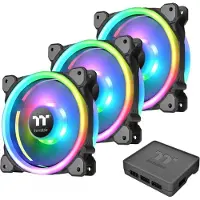 Thermaltake Riing Trio 12 LED RGB PWM -kotelotuuletin - 120 mm - Musta