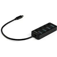 StarTech.com Usb C/a 4 Port Individual On/off Switches Hub