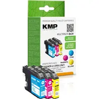 KMP – B63V, Korkea (XL) värintuotto, Syaani, Magenta, Keltainen, 11,8 ml, 3 kpl, 1200 sivua, Monipakkaus (1530,4050)