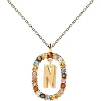 PDPaola Letter Necklace - Gold - N