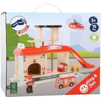 Small Foot - Wooden Fire Station with Accessories.
