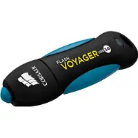 Corsair Voyager V2, 128 GB, USB A-tyyppi, 3.2 Gen 1 (3.1 Gen 1), 190 MB/s, Suojus, Musta, Sininen (CMFVY3A-128GB)