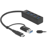 DeLOCK – 4 Port USB 5 Gbps Hub with USB Type-C or USB Type-A connector (63828)
