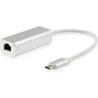 Equip 133454, Langallinen, USB Type-C, Ethernet, 1000 Mbit/s, Hopea