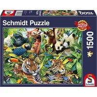Schmidt Colorful animal kingdom 1500p palapeli