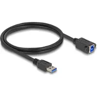 DeLOCK 80485, 1 m, USB A, USB B, USB 3.2 Gen 1 (3.1 Gen 1), 5 Gbit/s, Musta