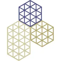 Zone Denmark Bordskåner Triangles 3 Stk. - Multi/patterned - 24X 14X 2.5CM