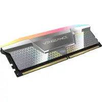 Corsair VENGEANCE RGB 48 Gt (2 x 24 Gt) DDR5 8000 MHz, CL38 -muisti, hopea (XMP)
