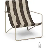 Ferm Living Desert Lounge Nojatuoli Cashmere/Off-white/Chocolate
