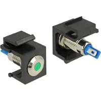 DeLOCK Keystone LED-moduuli vihreä 6 V litteä musta
