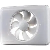 Fresh Ventilator Intellivent 2.0, hvid med flere funktioner for tids,- hastigheds- og fugtstyring. Max. 134 m³/h, ø105-130 mm, IP44.