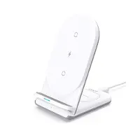 Aukey LC-A2 White Wireless Charger 2in1 USB-C