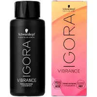 Schwarzkopf Professional IGORA Vibrance hiusten puolikestoväri sävy 9,5-5 Gold Toner 60 ml