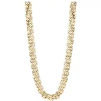 Muli Collection Mesh Link Necklace Gold