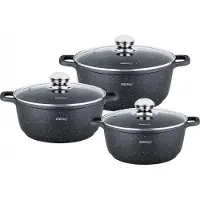 KINGHOFF SET 3 POTS 2.3, 4.5, 6.5L KINGHOFF KH-1606