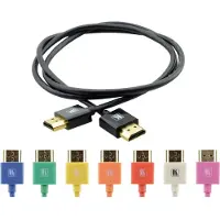 Kramer C-HM/HM/PICO/BK-2 SLIM HIGH SPEED HDMI CABLE WITH ETHERNET-2FT 0.6M (97-0132002)