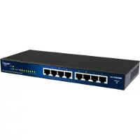 ALLNET 112533, Hallittu, L2, Gigabit Ethernet (10/100/1000), Täysin kaksipuolinen, Seinäkiinnitteinen (ALL-SG8208M)