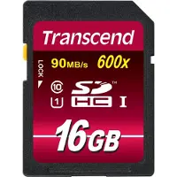 Transcend TS16GSDHC10U1, 16 GB, SDHC, Luokka 10, MLC, 90 MB/s, Class 1 (U1)