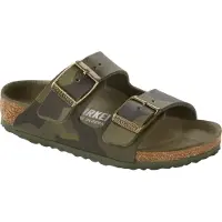 Birkenstock Kids' Arizona Birko-Flor Narrow Desert Soil Camo Khaki 26