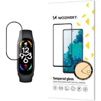 Wozinsky Full Glue Durable Full Screen Tempered Glass with Frame for Xiaomi Mi Band 8 - Black