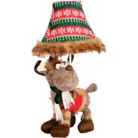 Happy Lamps Joulupöytävalaisin poropeura ruskea sis. LED - Rudi