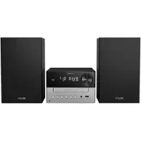 Philips TAM3205M2, Kodin mikroaudiojärjestelmä, musta, Hopea, 20 W, 7,62 cm, 6 O, 66 - 20000 Hz
