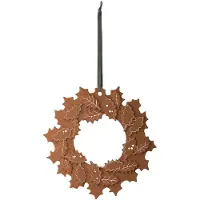 Kähler - Gingerbread Riippukoriste Joulukranssi 18,5 cm Ruskea