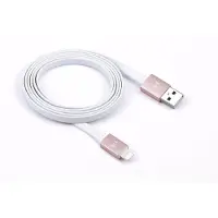 JustMobile Just Mobile AluCable Flat USB-A – Lightning -kaapeli, 1,2 m, ruusukulta