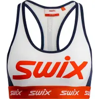 Swix Women's Roadline Bra Bright White/Fiery Red XL