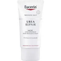 Eucerin UreaRepair Night Cream yövoide kasvoille, kaulalle ja dekolteelle hajusteeton 50 ml