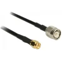 DeLOCK 89507, 10 m, RG-58 C/U, TNC, SMA, Musta