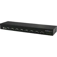 StarTech.com ICUSB23208FD - 8-porttinen USB-RS232-sarjasovitinkeskitin, musta
