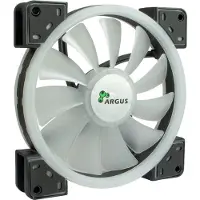 Inter-Tech 88885539, Tuuletin, 14 cm, 1200 RPM, 64,73 m³/h, Musta