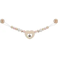 Goki Wooden Stroller Chain Heart with Clips