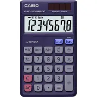 Casio SL-300VERA, Tasku, Näyttölaskin, 8 lukua, Akku/Aurinko, Violetti (81-110016)