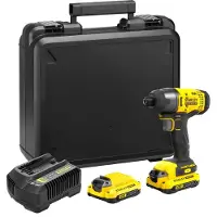Stanley Iskuruuvinväännin SFMCF800C2K-QW; 18 V; 2x1,5 Ah akku