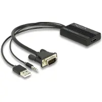 DeLOCK – HDMI to VGA Adapter with Audio 25 cm (64172)