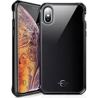 Itskins HYBRID GLASS cover til iPhone XS / X&reg;. Sort