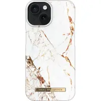 IDEAL OF SWEDEN Fashion iPhone 15 suojakuori (Carrara Gold)