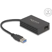 DeLOCK 66463, Langallinen, USB, Kuitu, 1000 Mbit/s, Musta