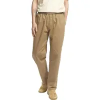 Revolution Loose Trousers With Vintage Wash And Elastic Waist - Beige - S