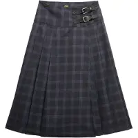 Superdry Check Pleated Midipituinen Hame