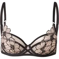 Chantelle Pulp Rintaliivi 'LUSH' vaaleabeige / musta