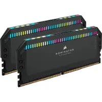 Corsair 64GB (2 x 32GB) Dominator Platinum RGB, DDR5 6000MHz, CL30, 1.40V, harmaa/musta