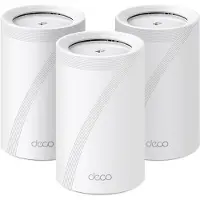 TP-LINK BE9300, Valkoinen, Sisäinen, Verkkojärjestelmä, Kolmikaista (2,4 GHz/5 GHz/6 GHz), Wi-Fi 7 (802.11be), 9300 Mbit/s (Deco BE65(3-pack)(EU))