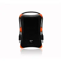 Silicon Power 1TB Armor A30, 2,5" ulkoinen kiintolevy, iskunkestävä, USB 3.0, musta